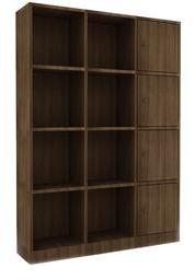 Housefull Shirley Book Shelf In Walnut Finish