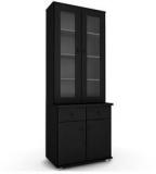 Housefull Wendy 2 Door Kitchen Cabinet In Wenge Finish