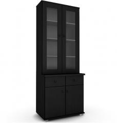 Housefull Wendy 2 Door Kitchen Cabinet in Wenge Finish