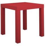 Housefull Zink Corner Table In Red Colour