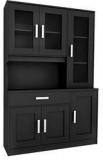 Housefull Zona Kitchen Cabinet In Wenge Finish