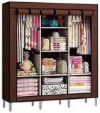 Hs Enterprises Micro Fiber Collapsible Wardrobe