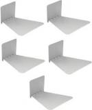 IBS Set of 5 Invisible Bookshelf Floating Design Home Decor Office Hidden Wall Mount Bookcase Metal Open Metal Open Book Shelf