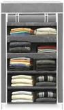 Icvibrant Multipurpose Utility Rack 4GRA Carbon Steel Collapsible Wardrobe