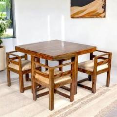 Ikiriya Rosewood Solid Wood 4 Seater Dining Set