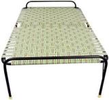 India Wood Mart Heavy Weight Frame With 2 In 1 Niwar, Extra Shoe Base, Indoor Outdoor Purpose Metal Queen Bed