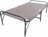 India Wood Mart Single Folding Bed Strong Home Bed | Guest Bed | Multipurpose Metal Single Bed