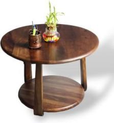 Indikasa Bon Jovi Centre Table | Solid Sheesham Wood | Walnut Finish Solid Wood Console Table