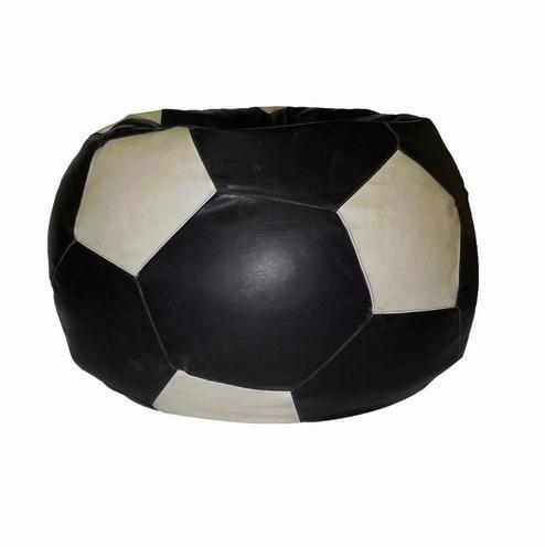 INVOGUE Black & White Coloured Fotball Bean Bag XL