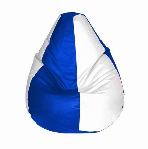 INVOGUE Blue & White Coloured Bean Bag Large