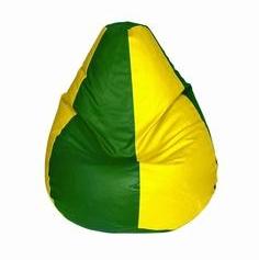 INVOGUE Green & Yellow Coloured Bean Bag XXXL