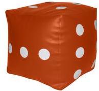 INVOGUE L Orange Dice Pouffe