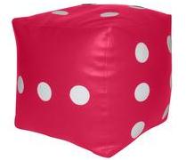 INVOGUE L Pink Dice Pouffe