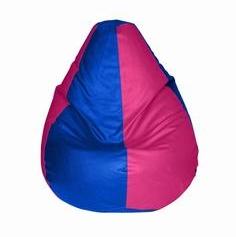 INVOGUE Pink & Blue Coloured Bean Bag Large