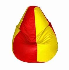 INVOGUE Red & Yellow Coloured Bean Bag XXXL