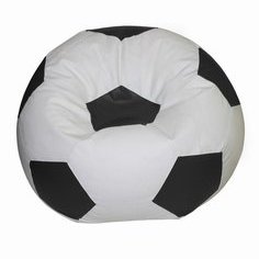 INVOGUE White & Black Coloured Fotball Bean Bag XL