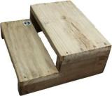 Jct Strong 2 Step Heavy Wooden Stool With Hard Wood Legs Stool