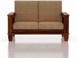 Jeenwood Solid Sheesham Wood 2 Seater Sofa For Living/Bed Room Fabric 2 Seater Sofa Fabric 2 Seater Sofa