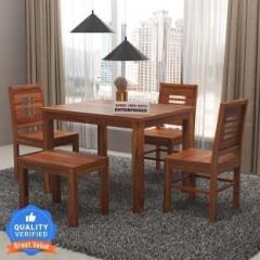 Jeenwood Solid Sheesham Wood 4 Seater Dining Table With 3 Chairs, 1 Bench For Dining Room Solid Wood 4 Seater Dining Set