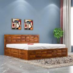 Jeenwood Solid Sheesham Wood king Size Bed For Bed Room /Guest Room /Hotel Solid Wood King Box Bed