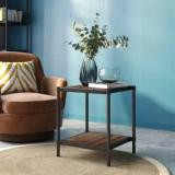 Jeometri Cuba Bedside Table For Living Room, Bedroom | Multipurpose | Easy To Assemble Solid Wood Corner Table