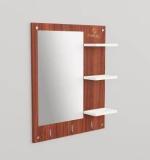 Jhabaru Wooden Hanging Dressing Mirrors with Shelves with Hanging Hooks | Engineered Wood Dressing Table