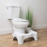 Jigshtial Plastic Toilet Foot Supporter Stool for Western Toilet Scientific Angle Anti Slip for Better Posture Stool