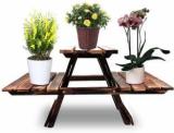 Jimkia Folding Table/Wooden Side Table/End Table/Plant Stand/Book Stand/Foldup Table/Wooden Folding Table Solid Wood End Table