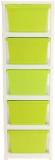 Joyful STUDIO 5 XL GREEN COLOR Plastic Free Standing Chest of Drawers