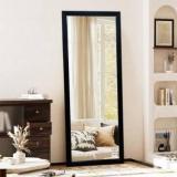 Kaevion 4 Feet Full Length PVC Framed Wall Hanging Mirror | Long Mirror For Wall Glass Dressing Table