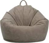 Kam's Lieu 4XL Premium Imported Leather Prefilled Comfortable Bean Bag | Ready To Use Teardrop Bean Bag With Bean Filling