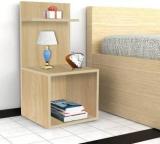 Kawachi Sofa Side End Table With Open Cabin Nightstand For Home, Bedroom, Living Room Engineered Wood Bedside Table