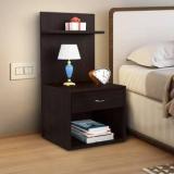 Kawachi Sofa Side Table With Drawer Open Cabinet Nightstand End Table Engineered Wood Bedside Table