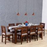 Kendalwood Furniture Dining Room Furniture Wooden Dining Table With 8 Chairs Solid Wood 8 Seater Dining Set