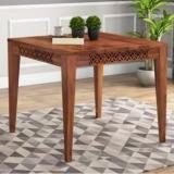 Kendalwood Furniture Extensively Tested : The Robust Structure Has Undergone Over 15 Tests To Ensure Quality And Safety. Solid Wood 4 Seater Dining Table