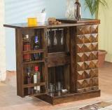 Kendalwood Furniture Pre Assemble Bar Cocktail Storage Solid Wood Bar Cabinet