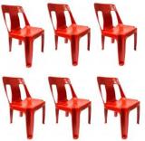 Kithania Moulded Without armless Plastic Chair, Strong and Heavy Design Chair Plastic Outdoor Chair