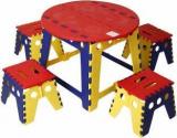 Kitschkitsch Kids Portable Folding Table Set For Activity Play Study And Snacks Plastic Activity Table