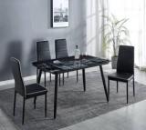 Krijen Mustang Metal 4 Seater Dining Set