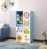 Krishyam 8 Door Baby Wardrobe Door Plastic Sheet Kids Wardrobe Rack Closest Organizer PP Collapsible Wardrobe