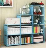 Krooh Plastic Metal 12 Shelf Book Organizer Metal Open Book Shelf