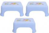 Kuber Industries Plastic 3 Pcs Rectangular Bathroom Patla/Stool CTKTC1957 Stool