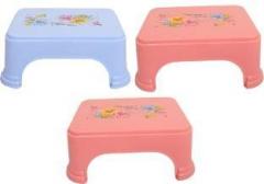 Kuber Industries Plastic 3 Pcs rectangular Bathroom Patla/Stool CTKTC1961 Stool