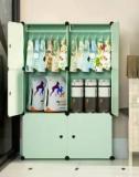 Lacossi 6 Door 6 Shelf Plastic Kids Collapsible Cupboard PC Collapsible Wardrobe