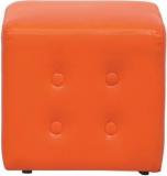 Lakdi Leatherette Pouf