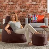 Lazzy XL Stickley Sack With Footrest Teardrop Bean Bag With Bean Filling