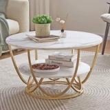 Livetouch Round Coffee Table For Living Room Engineered Wood Coffee Table