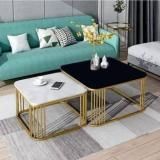 Livetouch Square coffee table set of 2 forl living room Engineered Wood End Table