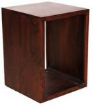 LocVille Belgow Side Table In Mahogany Finish