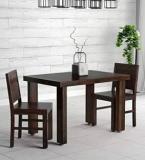 Loonart Solid Wood Two Seater Dining Set For Dining Room / Restaurant Solid Wood 2 Seater Dining Set